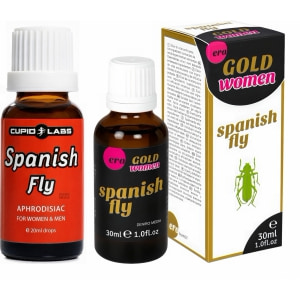 Pachet Picături Afrodisiace Spanish Fly 20ml + Afrodisiac Spanish Fly Strong Gold Women 30ml pe Vibreaza.ro