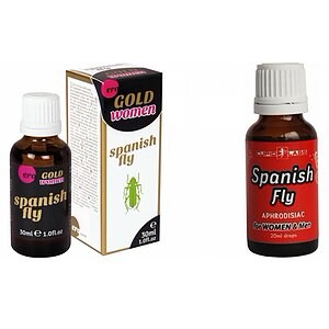Pachet Picături Afrodisiace Spanish Fly 20ml + Afrodisiac Spanish Fly Strong Gold Women 30ml pe Vibreaza.ro