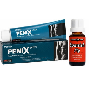 Pachet Picături Afrodisiace Spanish Fly 20ml + Cremă Pentru Potență Penix 75ml pe Vibreaza.ro