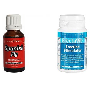 Pachet Picături Afrodisiace Spanish Fly + Pastile Erecție ErectaVit 15 capsule pe Vibreaza.ro