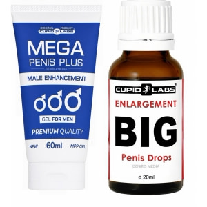 Pachet Picături Big Penis Drops 20ml Și Gel Mărire Penis Mega Penis Plus 65ml pe Vibreaza.ro