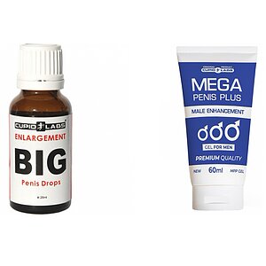 Pachet Picaturi Big Penis Drops 20ml Si Gel Marire Penis Mega Penis Plus 65ml pe Vibreaza.ro