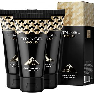 Pachet promotional 3 x Gel Titan Gold, pentru barbati, 50 ml pe Vibreaza.ro
