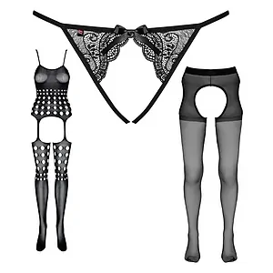 Pachet Seducție Totală: Set Provocator 3în1 Pachet Seducție Totală: Set Provocator 3în1 pe Vibreaza.ro