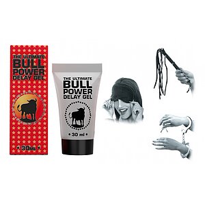 Pachet Set Limited Edition Lovers Fantasy Negru + Gel Ejaculare Prematură Bull Power Delay 30ml pe Vibreaza.ro