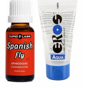 Pachet Spanish Fly + Lubrifiant Eros Aqua pe Vibreaza.ro