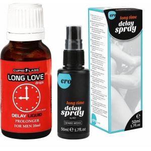 Pachet Spray HOT Delay 50 ml + Picături Ejaculare Precoce Long Love 20ml pe Vibreaza.ro