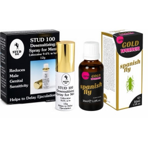Pachet Spray Stud 100 Original + Afrodisiac Spanish Fly Strong Gold Women 30ml pe Vibreaza.ro