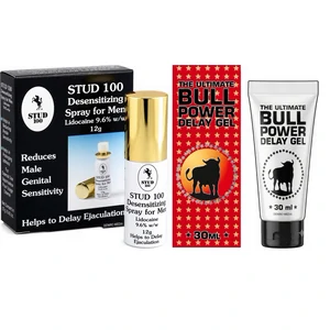 Pachet Spray Stud 100 Original + Gel Ejaculare Prematură Bull Power Delay 30ml pe Vibreaza.ro
