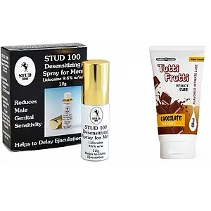 Pachet Spray Stud 100 Original + Lubrifiant Pentru Sex Oral Chocolate 100ml pe Vibreaza.ro