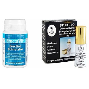 Pachet Spray Stud 100 Original + Pastile Erecție ErectaVit 15 capsule pe Vibreaza.ro