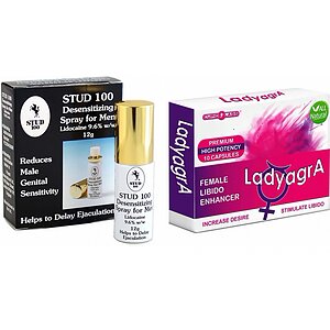 Pachet Spray Stud 100 Original + Pastile Libido Ladyagra 10buc pe Vibreaza.ro