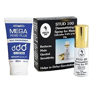Pachet Spray Stud 100 Original Și Gel Mărire Penis Mega Penis Plus 65ml Pachet Spray Stud 100 Original Și Gel Mărire Penis Mega Penis Plus 65ml pe Vibreaza.ro