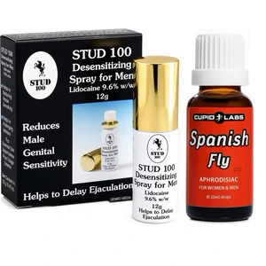 Pachet Spray Stud 100 Original Și Picături Afrodisiace Spanish Fly 20ml pe Vibreaza.ro