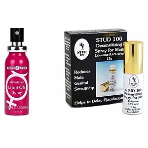 Pachet Spray Stud 100 Original + Spray Femei LibidON 30ml Pachet Spray Stud 100 Original + Spray Femei LibidON 30ml pe Vibreaza.ro
