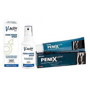 Pachet Spray V-activ Penis Power For Men 50ml + Cremă Pentru Potență Penix 75ml pe Vibreaza.ro