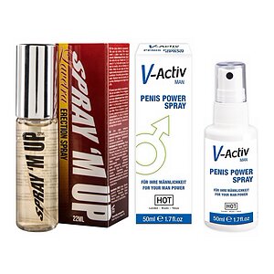 Pachet Spray V-activ Penis Power For Men + Spray Erecție Spray M-Up pe Vibreaza.ro