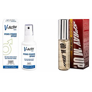 Pachet Spray V-activ Penis Power For Men + Spray Erectie Spray M-Up 22ml pe Vibreaza.ro