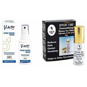 Pachet Spray V-activ Penis Power For Men + Spray Stud 100 Original pe Vibreaza.ro