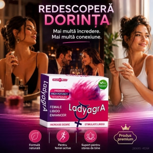 Pastile Ladyagra pentru Creștere Libido Feminin 10buc