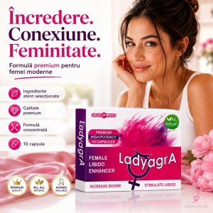 Pastile Ladyagra pentru Creștere Libido Feminin 10buc