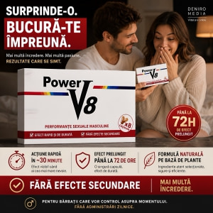 Pastile Power V8 pentru Erecție și Potență 8buc