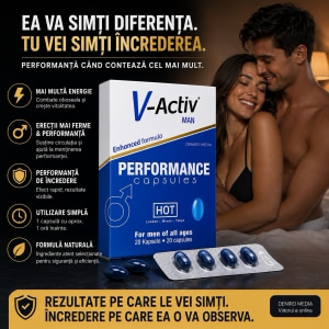 Pastile Potență V-Activ pentru Bărbați 20 capsule