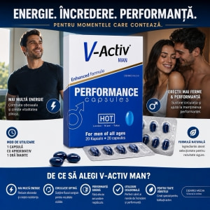 Pastile Potență V-Activ pentru Bărbați 20 capsule