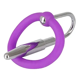 Penis Plug And Silicone Ring Mov pe Vibreaza.ro