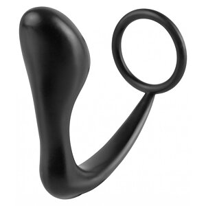 Penis Ring Plug Gasm Negru pe Vibreaza.ro