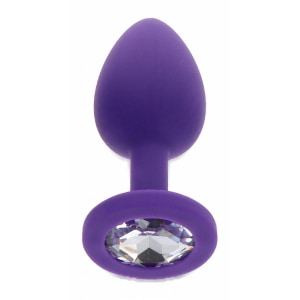 Plug Anal Diamond Jewel Small Mov pe Vibreaza.ro