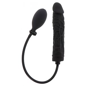 Plug Gonflabil 18cm Negru Silicon 100% și Supapă Rapidă pe Vibreaza.ro