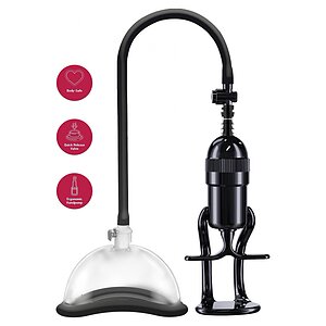 Pompă Intimă Vacuum Sensibilitate și Control Negru