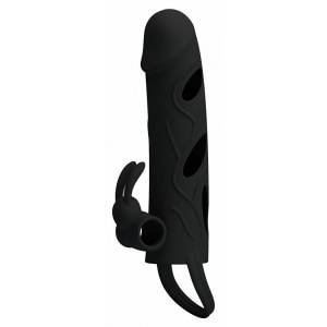 Prelungitor Penis Pretty Love With Ball Strap Negru pe Vibreaza.ro