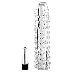 Prelungitor Penis Silicon Vibro Sleeve Transparent Prelungitor Penis Silicon Vibro Sleeve Transparent pe Vibreaza.ro