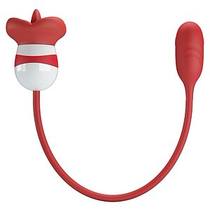 Pretty Love Aliyah – Stimulator Dublu, USB Reîncărcabil Roșu pe Vibreaza.ro