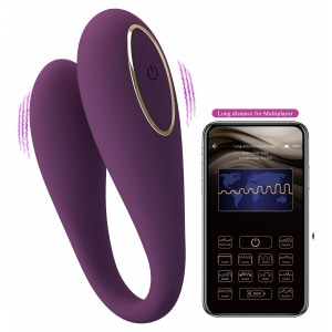 Pretty Love August Vibrator cu Aplicație 12 Funcții Mov pe Vibreaza.ro