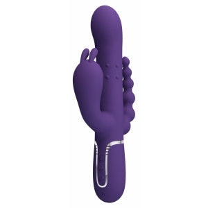 Pretty Love Cammy Vibrator Triplu Reîncărcabil Mov pe Vibreaza.ro