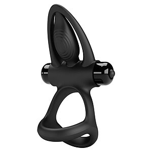 Pretty Love Inel Vibrant Negru, 10 Moduri Silențioase pe Vibreaza.ro