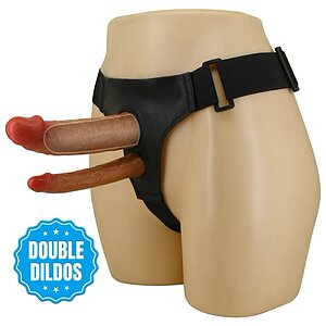Pretty Love Keaven Chiloti Cu Ham Si Dublu Dildo pe Vibreaza.ro