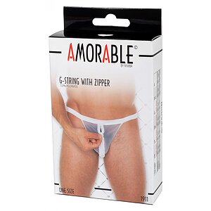 Chilot Amorable Jacob With Zipper Alb pe Vibreaza.ro