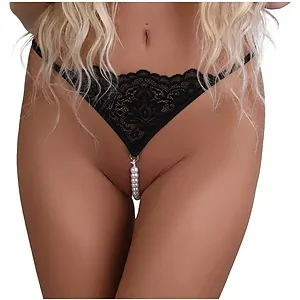 Chilot Daring Intimates Pearl Beaded Negru pe Vibreaza.ro