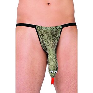 Chilot Softline Thong Snake Argintiu pe Vibreaza.ro