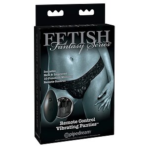 Chiloți Vibratori Fetish Fantasy Series Negru