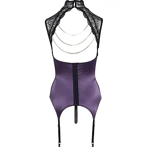 Corset Și Chilot Decupat Abierta Fina Mov pe Vibreaza.ro