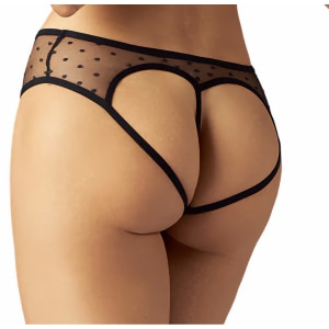 Crotchless Panties Obsessive Nuites Negru 2XL-3XL