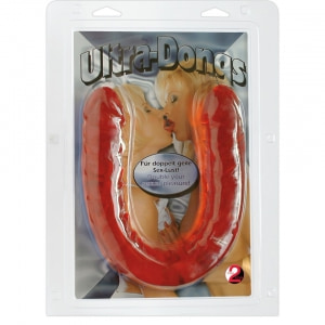 Dildo Dublu Ultra-Dong Roșu