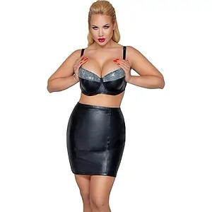 Fustă Din Piele Zado Bondage Negru pe Vibreaza.ro