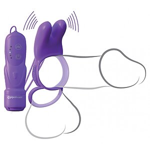 Inel Cu Vibrații Twin Teazer Rabbit Mov