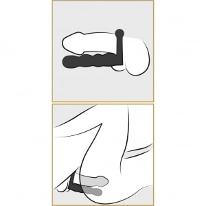 Inel Partner Double Fun Negru